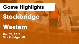 Stockbridge  vs Western  Game Highlights - Dec 28, 2016