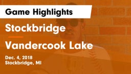 Stockbridge  vs Vandercook Lake  Game Highlights - Dec. 4, 2018