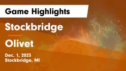 Stockbridge  vs Olivet  Game Highlights - Dec. 1, 2023