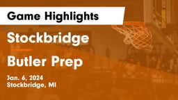 Stockbridge  vs Butler Prep  Game Highlights - Jan. 6, 2024