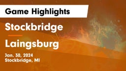 Stockbridge  vs Laingsburg  Game Highlights - Jan. 30, 2024