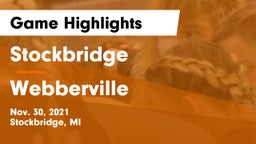 Stockbridge  vs Webberville  Game Highlights - Nov. 30, 2021