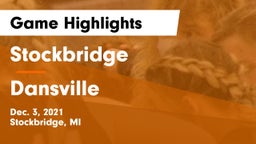 Stockbridge  vs Dansville Game Highlights - Dec. 3, 2021