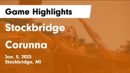 Stockbridge  vs Corunna  Game Highlights - Jan. 5, 2023
