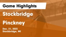 Stockbridge  vs Pinckney  Game Highlights - Dec. 21, 2023