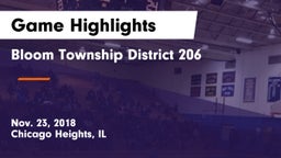 Bloom Township  District 206 Game Highlights - Nov. 23, 2018