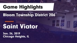 Bloom Township  District 206 vs Saint Viator  Game Highlights - Jan. 26, 2019