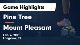 Pine Tree  vs Mount Pleasant  Game Highlights - Feb. 6, 2021