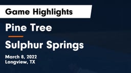 Pine Tree  vs Sulphur Springs  Game Highlights - March 8, 2022