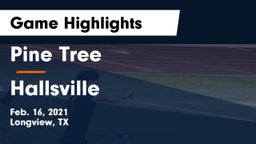 Pine Tree  vs Hallsville  Game Highlights - Feb. 16, 2021