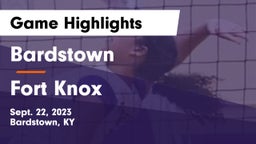 Bardstown  vs Fort Knox Game Highlights - Sept. 22, 2023