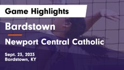 Bardstown  vs Newport Central Catholic  Game Highlights - Sept. 23, 2023