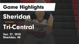 Sheridan  vs Tri-Central  Game Highlights - Jan. 27, 2018
