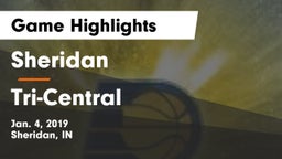 Sheridan  vs Tri-Central  Game Highlights - Jan. 4, 2019