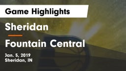 Sheridan  vs Fountain Central  Game Highlights - Jan. 5, 2019
