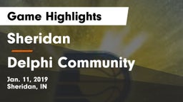 Sheridan  vs Delphi Community  Game Highlights - Jan. 11, 2019