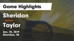 Sheridan  vs Taylor  Game Highlights - Jan. 25, 2019