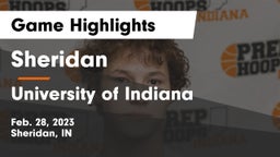 Sheridan  vs University  of Indiana Game Highlights - Feb. 28, 2023