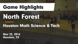 North Forest  vs Houston Math Science & Tech  Game Highlights - Nov 22, 2016