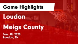 Loudon  vs Meigs County Game Highlights - Jan. 10, 2020