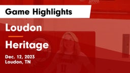 Loudon  vs Heritage  Game Highlights - Dec. 12, 2023