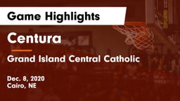 Centura  vs Grand Island Central Catholic Game Highlights - Dec. 8, 2020