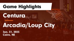 Centura  vs Arcadia/Loup City  Game Highlights - Jan. 31, 2023
