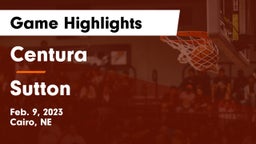 Centura  vs Sutton  Game Highlights - Feb. 9, 2023