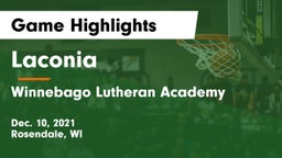 Laconia  vs Winnebago Lutheran Academy  Game Highlights - Dec. 10, 2021