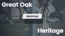 Matchup: Great Oak High vs. Heritage  2016