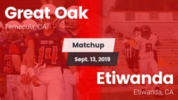 Matchup: Great Oak High vs. Etiwanda  2019