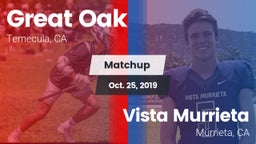 Matchup: Great Oak High vs. Vista Murrieta  2019