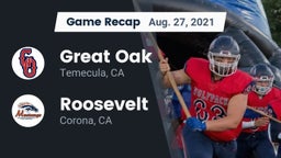 Recap: Great Oak  vs. Roosevelt  2021