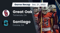 Recap: Great Oak  vs. Santiago  2022