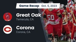 Recap: Great Oak  vs. Corona  2023