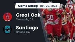 Recap: Great Oak  vs. Santiago  2023