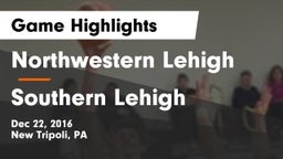 Northwestern Lehigh  vs Southern Lehigh  Game Highlights - Dec 22, 2016