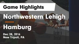 Northwestern Lehigh  vs Hamburg  Game Highlights - Dec 28, 2016