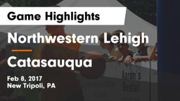 Northwestern Lehigh  vs Catasauqua  Game Highlights - Feb 8, 2017