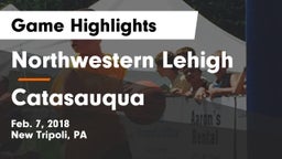 Northwestern Lehigh  vs Catasauqua  Game Highlights - Feb. 7, 2018