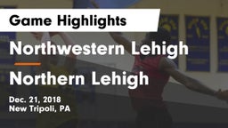 Northwestern Lehigh  vs Northern Lehigh Game Highlights - Dec. 21, 2018