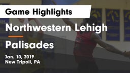 Northwestern Lehigh  vs Palisades  Game Highlights - Jan. 10, 2019