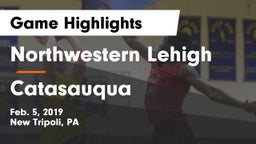 Northwestern Lehigh  vs Catasauqua  Game Highlights - Feb. 5, 2019