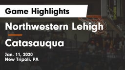 Northwestern Lehigh  vs Catasauqua  Game Highlights - Jan. 11, 2020