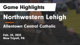 Northwestern Lehigh  vs Allentown Central Catholic  Game Highlights - Feb. 24, 2023