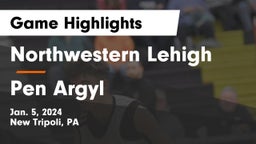 Northwestern Lehigh  vs Pen Argyl  Game Highlights - Jan. 5, 2024