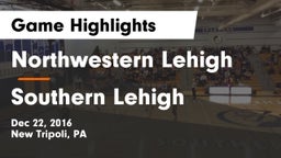 Northwestern Lehigh  vs Southern Lehigh  Game Highlights - Dec 22, 2016