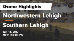 Northwestern Lehigh  vs Southern Lehigh  Game Highlights - Jan 14, 2017