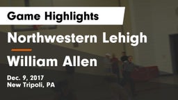 Northwestern Lehigh  vs William Allen Game Highlights - Dec. 9, 2017