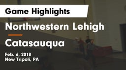 Northwestern Lehigh  vs Catasauqua  Game Highlights - Feb. 6, 2018